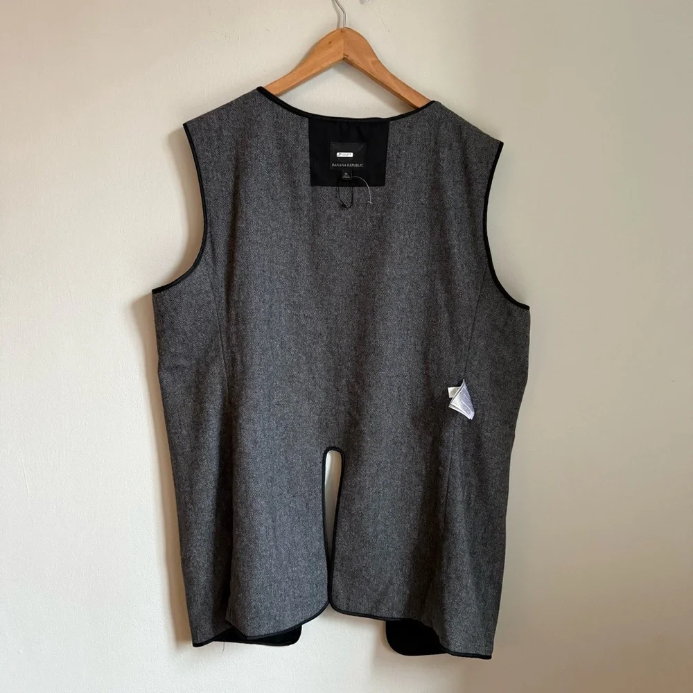 Banana Republic Wool Blend Liner Vest XL Jacket Insert 71% Wool